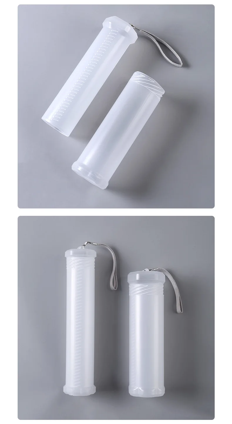 1pc/2pc Ausziehbare Kunststoff Pinsel Fall Klar Pinsel Halter Lange Pinsel Rohr Lagerung Aquarell Stift Container zeichnung Werkzeuge – Detail 7