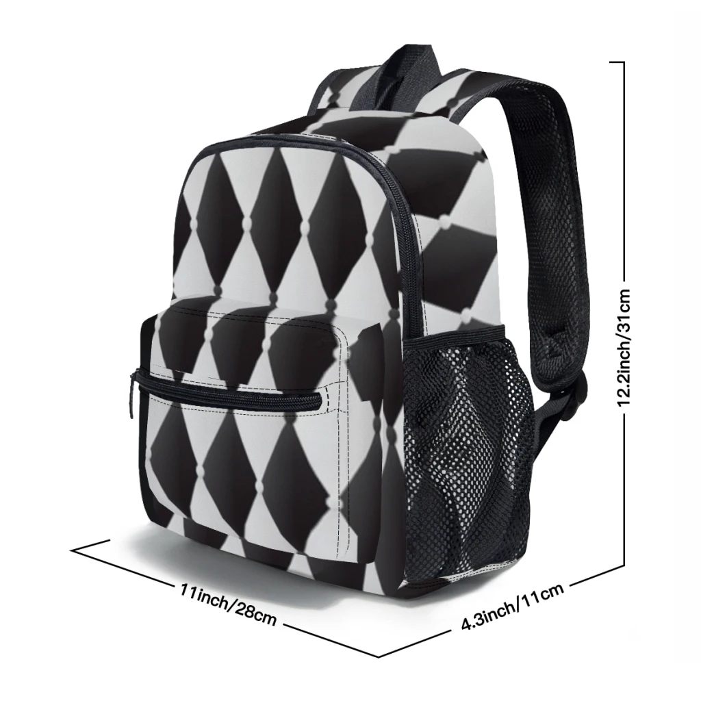 2023 Children Backpack Toddler Kids School Bag  Abstract upholstery Kindergarten Bag for Girl Boys