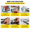 VEVOR Manual AC Hose Crimper Kit 71500 with 7Dies Hydraulic Hose Crimping Tool Hydraulic Press Auto Air Conditioning Repair Set 4