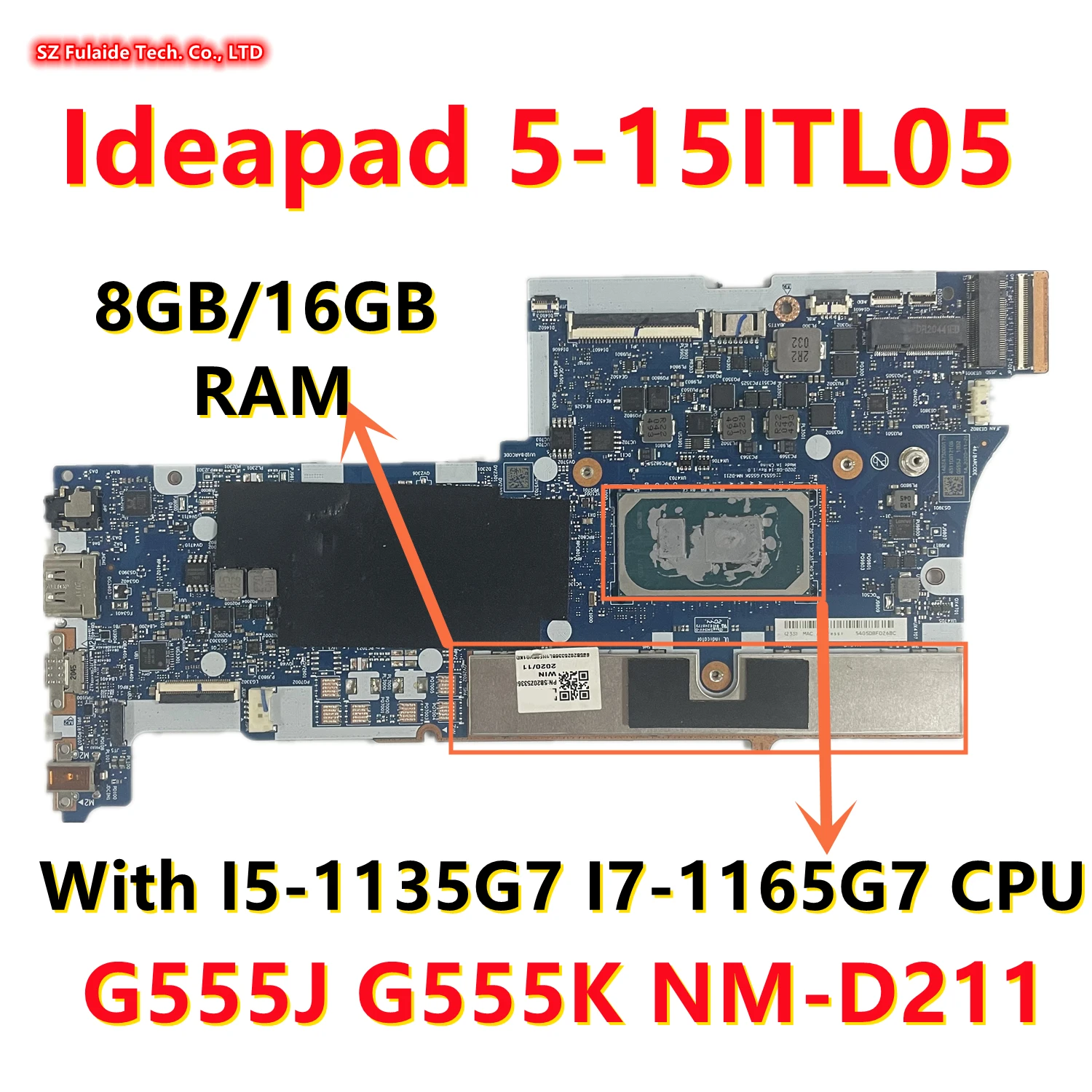 G555J G555K NM-D211 per scheda madre del computer portatile Lenovo