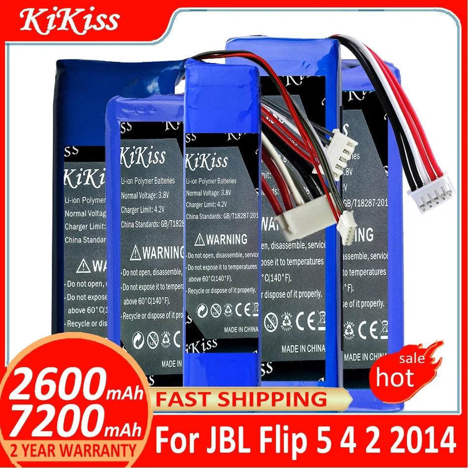 

KiKiss Battery for JBL Flip 5 4 2 2014 Edition Flip5 Flip4 Flip2 Speaker batteries + free tools