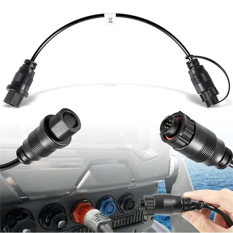 Replacement for 1852079 DSC (Dual Spectrum Chirp) Adapter Cable/MKR-DSC-16 Lowrance 9-PIN Adapter Cable for 2D Sonar only