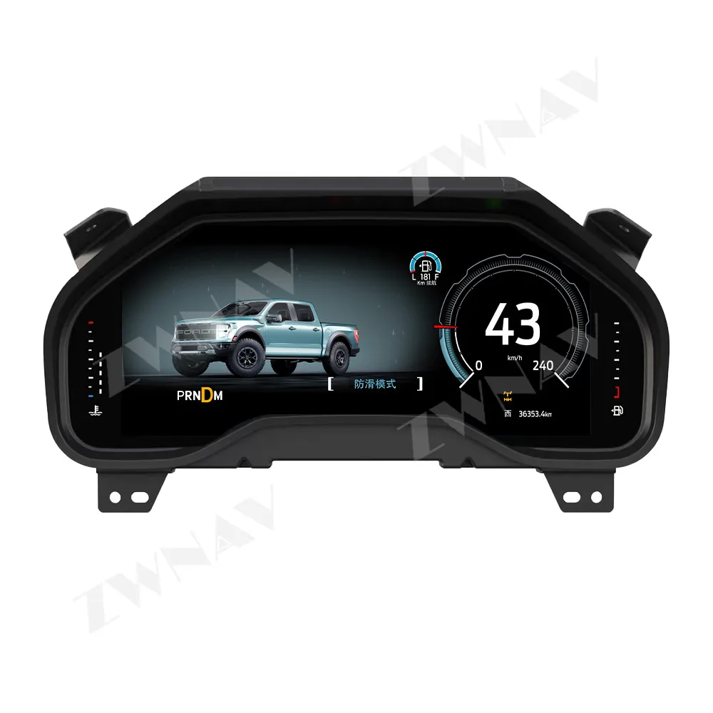 Ford Raptor Cluster 12.3“ For Ford F150/Raptor Series 2015-2020 LCD Dashboard Instrument ...