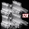 1/12PCS Acrylic Easels Table Top Plate Holder Clear  Plastic Dish Bowl Display Stand Rack Wedding Photo Frame Storage Decoration 1