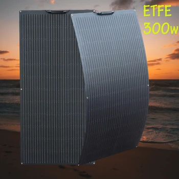 ETFE PET flexible solar panel kit 300w 150w photovoltaic panel 12v battery charger for home camper car boat travel EU warehouse