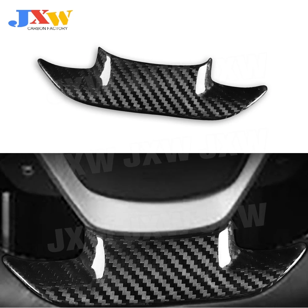 

Carbon Fiber Car Interior Decoration Steering Wheel Panel Trims for Chevrolet Corvette 2014-2019 Car Accessories