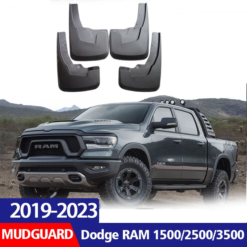 

2019-2023 FOR Dodge RAM Pickup 1500 2500 3500 Mudguard Fender Mud Flap Guards Splash Mudflaps Car Accessories Front Rear 4pcs