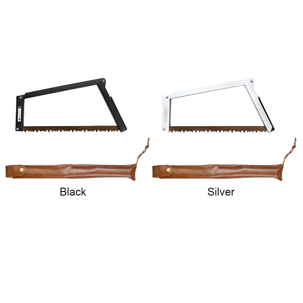Folding Hand Saw Multifunctional Garden Bucksaw Handheld Aluminum Alloy with Storage Pouch Camping/Garden/Outdoor Survival Tool