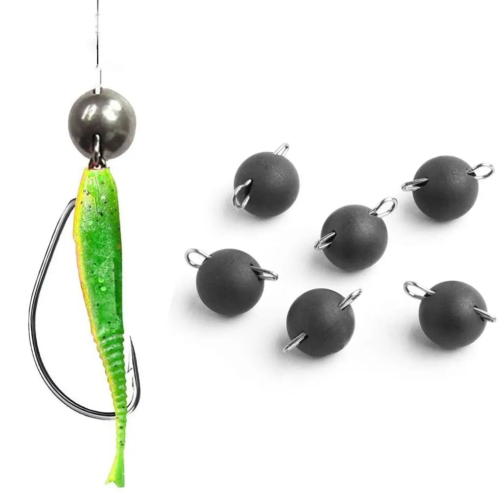 

Matte Black Fishing Tungsten fall High Quality Weights Hook Connector Hook Connector Durable Line Sinkers Sinker
