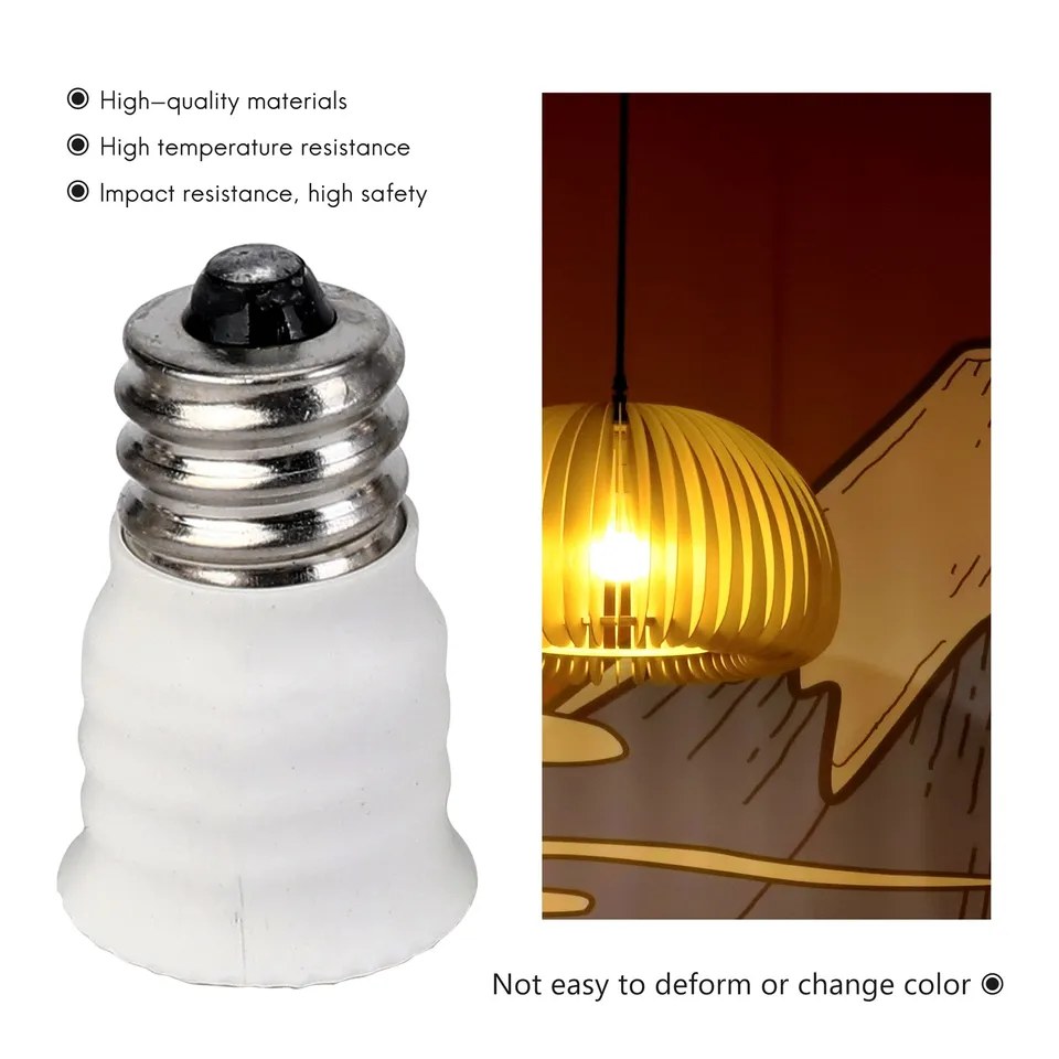 E-Simpo® 12pcs BA15S To E14 EU LED Chandelier Candelabra Light Socket - Foto 13