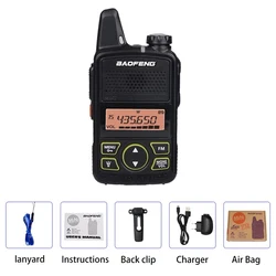 Compact UHF Two-Way Radio with 20 Channels and Long-Lasting Battery - US (1PC With Box)