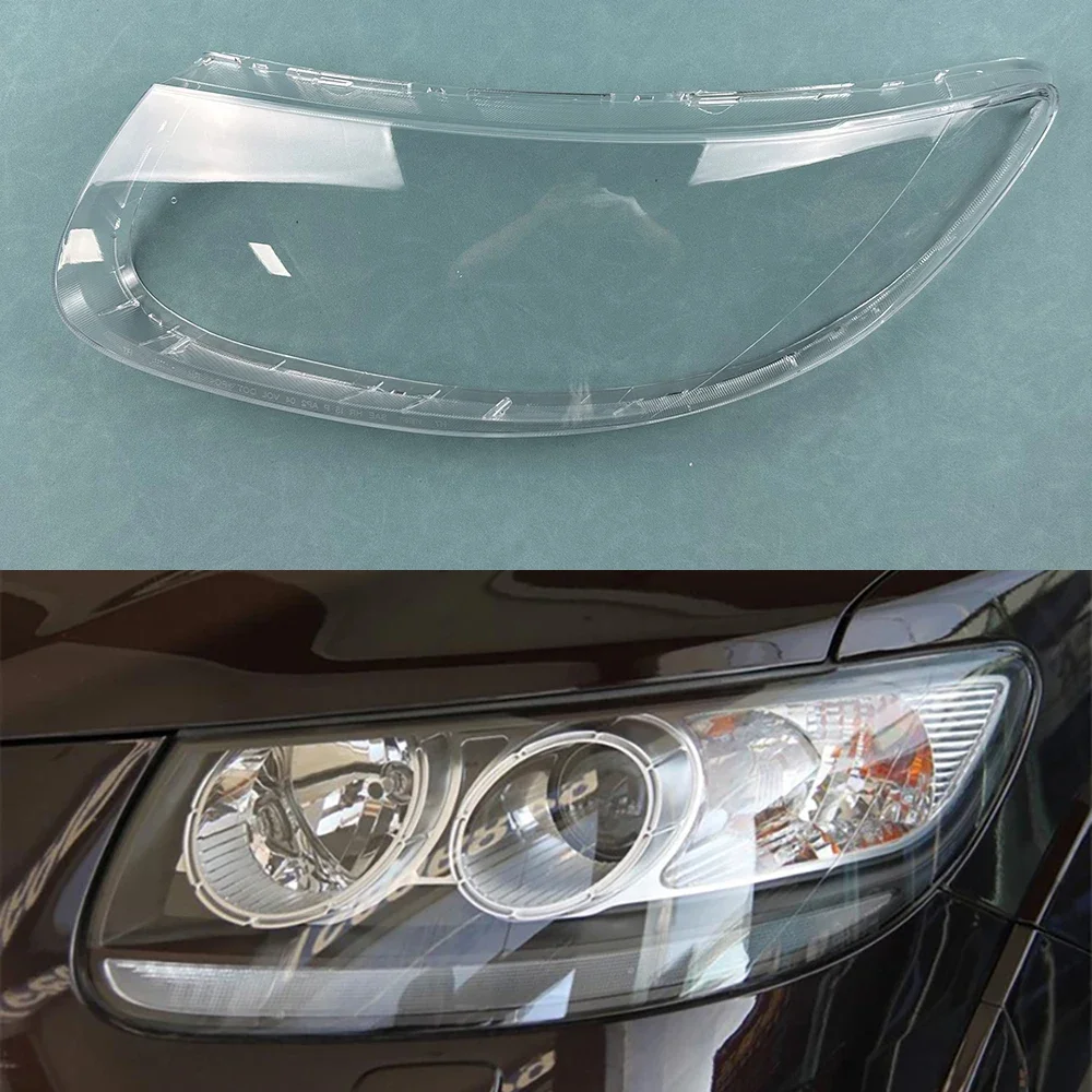 

For Hyundai Santa Fe Headlamp Cover Transparent Mask Lamp Shade Headlight Shell Lens Replace The Original Lampshade 2008-2012