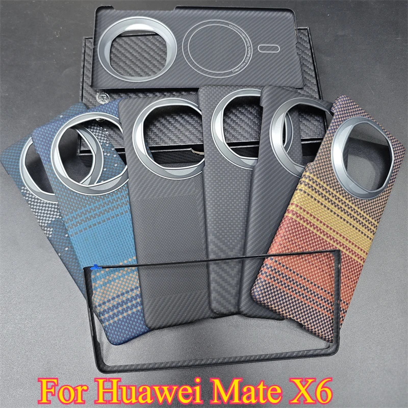Carbon Fiber Magnetic Aramid Fiber Shockproof Protective Phone Case