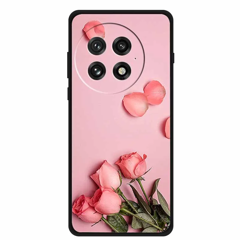 Colorful Splicing Cartoon Soft Silicone Black Cover - Fashion Protective Case