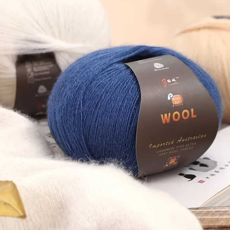 Wool yarn 6pcs Wool Yarn Ultra Soft Anti-Pilling DIY Kit Crochet & Hand Knitting 300g/10.58oz