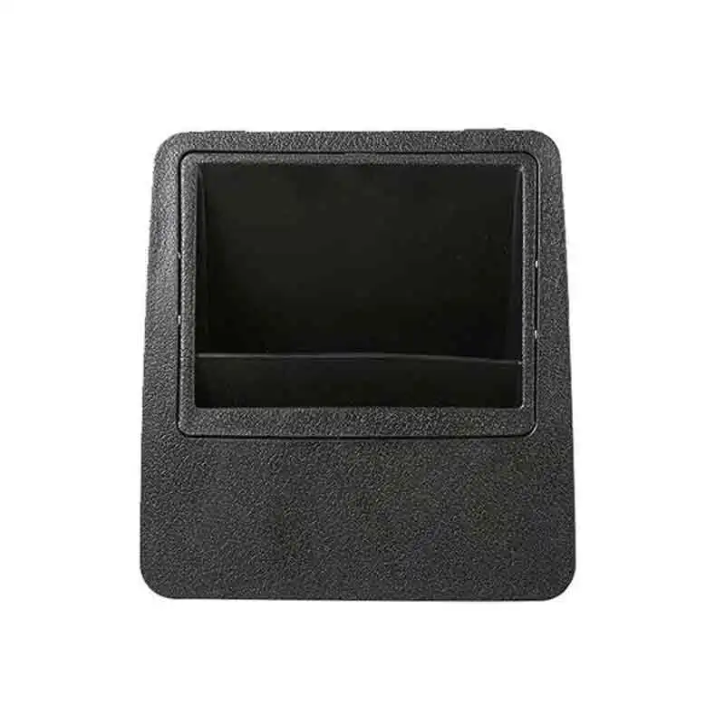 Car Front Dashboard Fuse Cover Storage Box Bin Card Coin Case Trim Fit for Hyundai Elantra Black Plastic