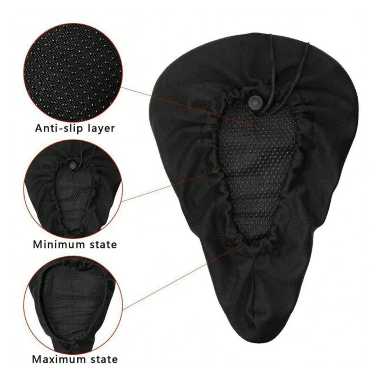Bicycle Saddle Cover Bicycle Seat Cover Bicycle Seat Cushion Bike Riding Cushion 1pc Bike Seat Cushion Gel Padded For Men Women Exercise Bicycle Outdoor