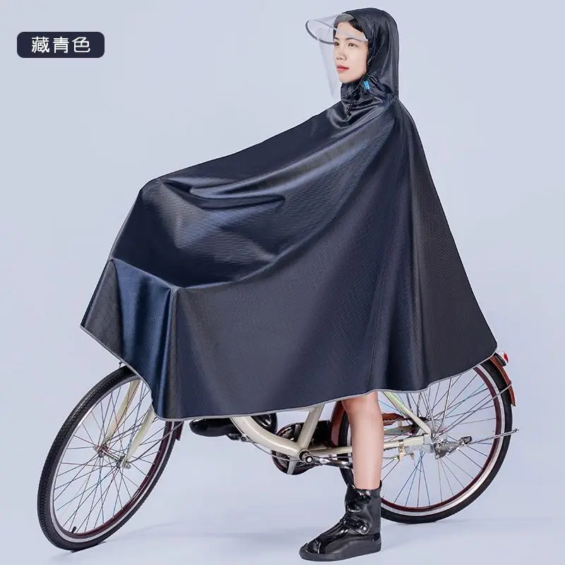 Mantella Da Pioggia Per Bici - Impermeabile, Leggera, Con Pannello Trasparente E Riflettenti