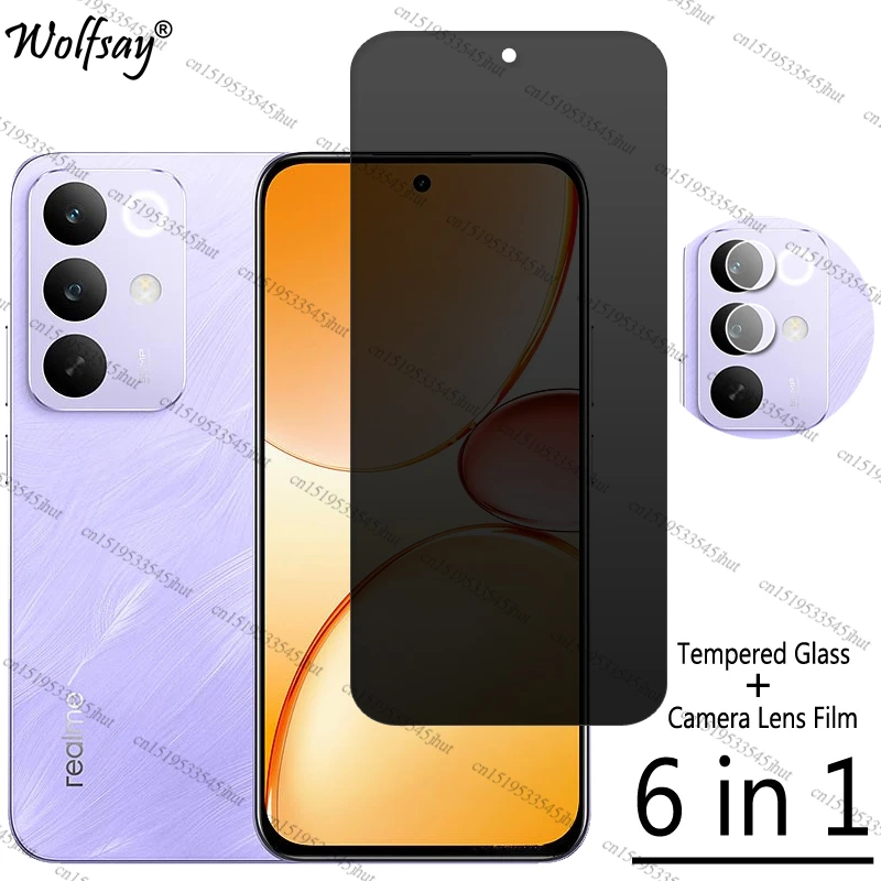 Enhanced Privacy Tempered Glass Screen Protector with Anti-Spy Feature and Camera Protection