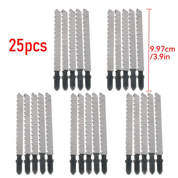 Saw Blades for jig saw blades reciprocating saw blades 25Pcs/Set Jigsaw Reciprocating High Carbon Steel Assorted For Woodworking Cutting Tool