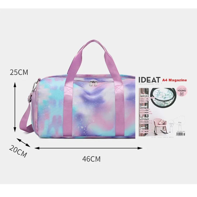 Gym Bags Women\'s Travel Academy Fitness Big Yoga Training Shoulder Pouch For Suitcase Waterproof Swimming Men\'s Sports Handbags