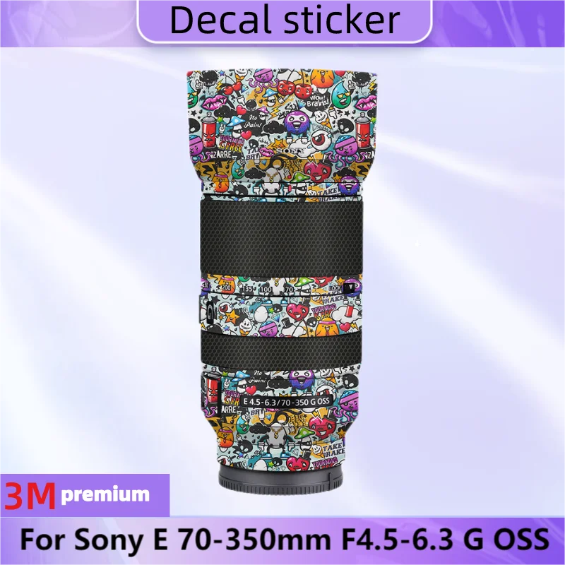 Sel70350G Sticker Lens Coat Wrap Pellicola Protettiva Pellicola Protettiva Decalcomania In Vinile Per Sony E 70-350Mm F4.5-6.3 G Oss 70-350 E70-350