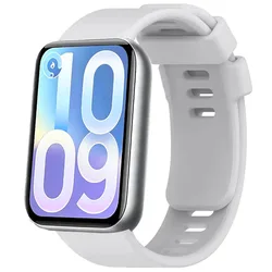 Silicone Smart Watch Replacement Strap - Premium Bracelet Accessory - Xiaomi Band 10 Pro (Light gray)