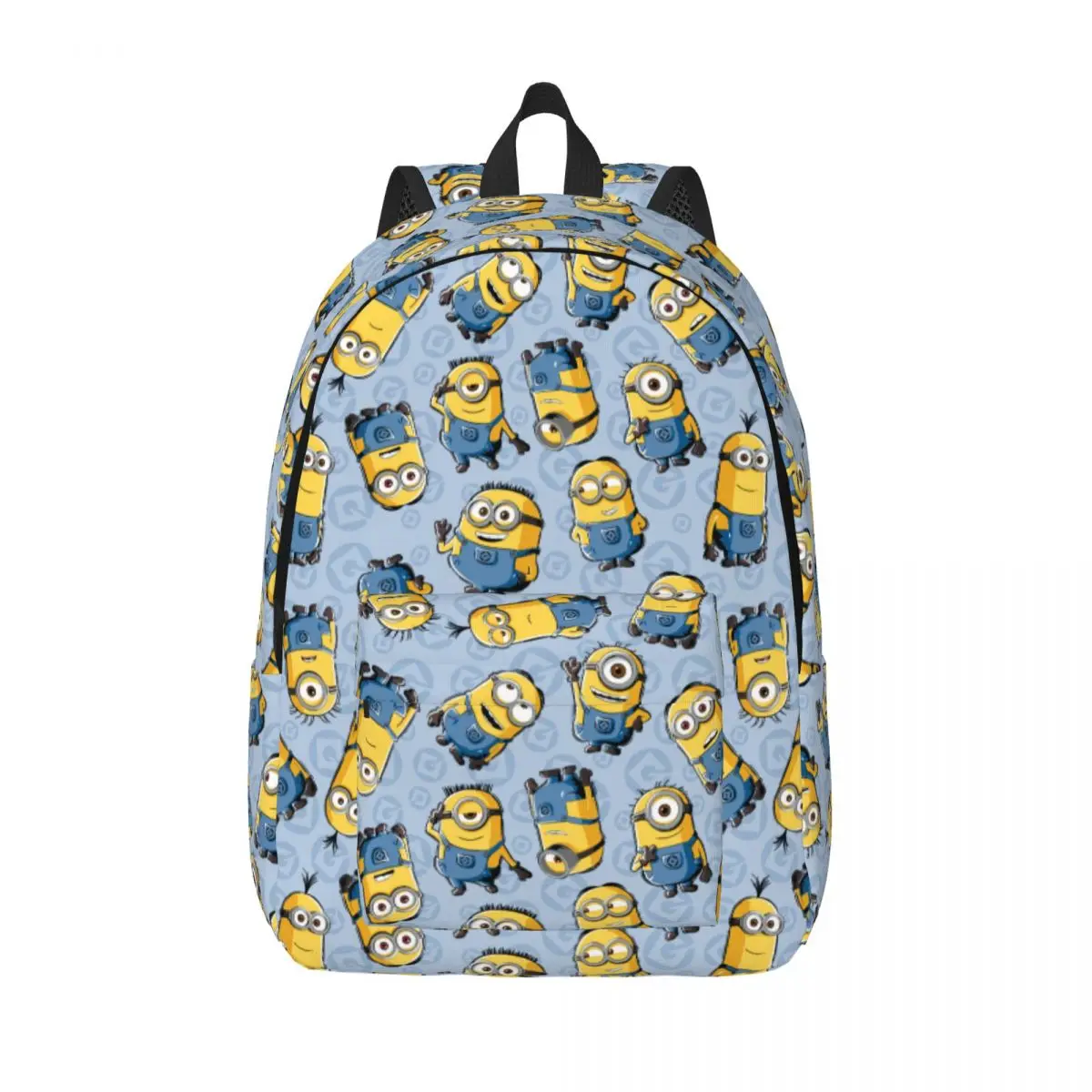 

Custom M-Minions Manga Cartoon Minion Canvas Backpacks for Girls Boys College School Travel Bags Bookbag Fits 15 Inch Laptop