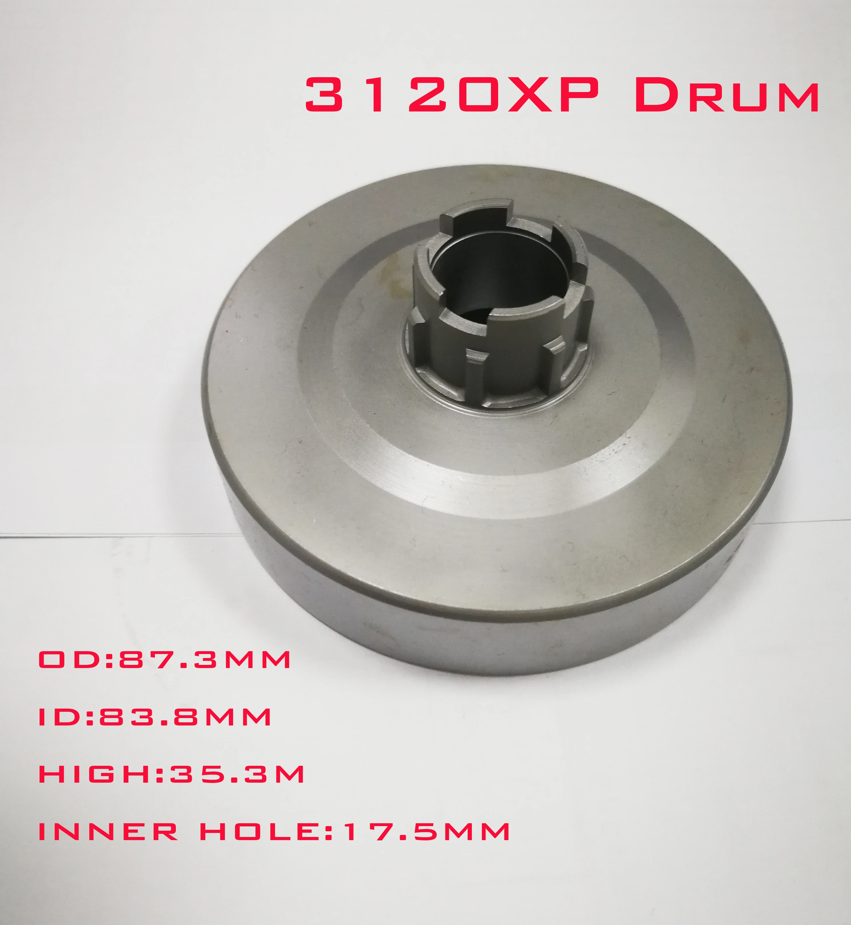 3120 Clutch Drum Shell Wheel For Hus 3120Xp Epa Chainsaw 5038961 whole integrated clutch drum pitch 404 inch 7t tooth shell for stl 070 chain saw driven no rim