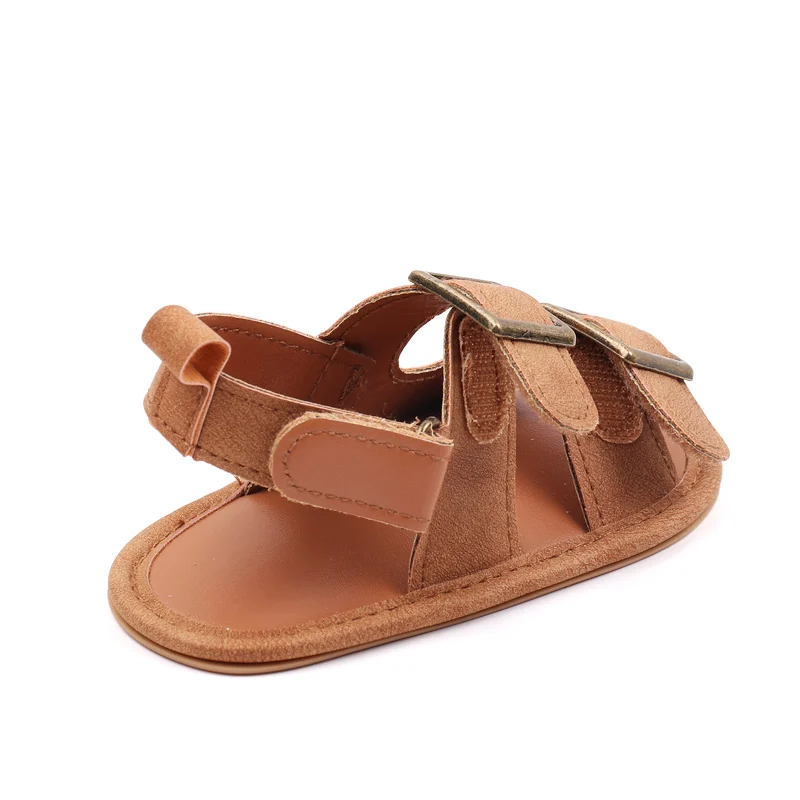 Baby Shoes Summer Sandal Cool Style High Quality PU and TPR Anti-slip Sole Todder Walking Shoe 0-9-18 Month 2024 Fashion BHX3205 3
