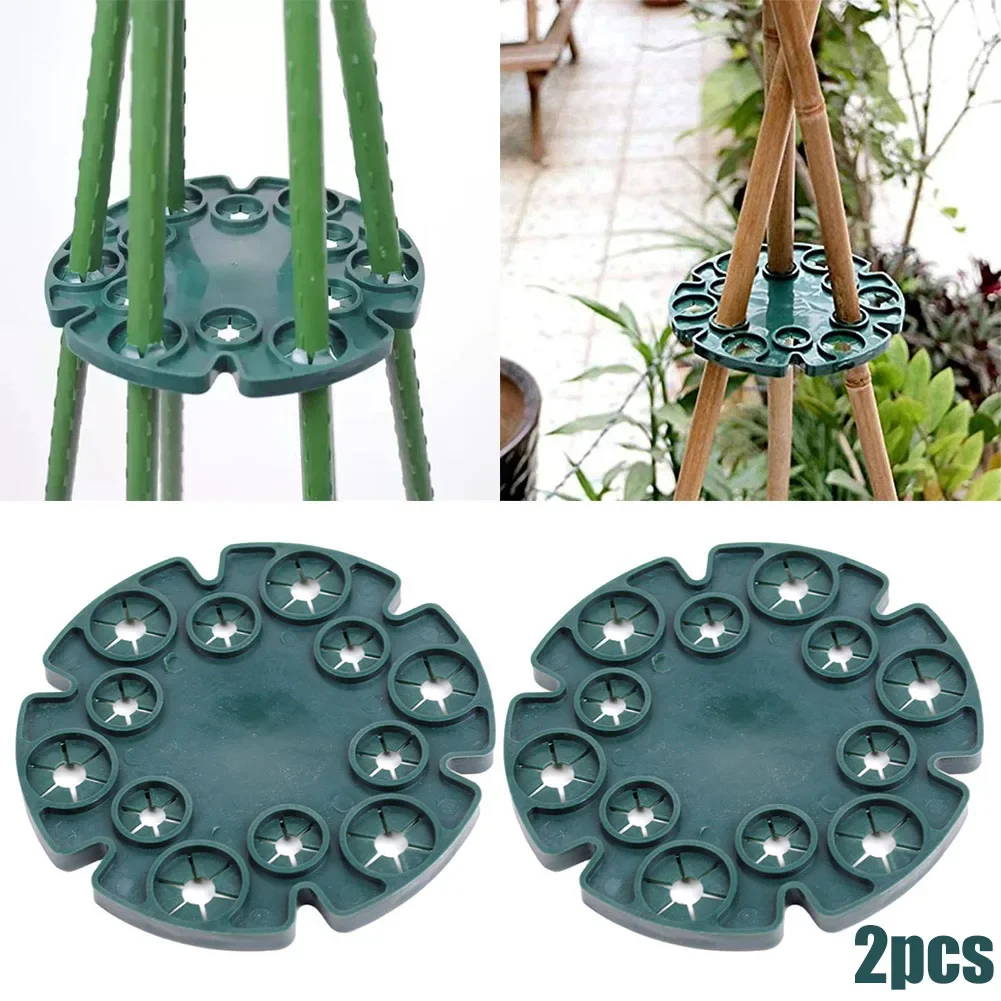 

Fixed Frame Plant Retainer Bamboo Disc Flower Pillar Climbing Frame Fruit Support Plant Flower Climbing Vine Pillar Gardening
