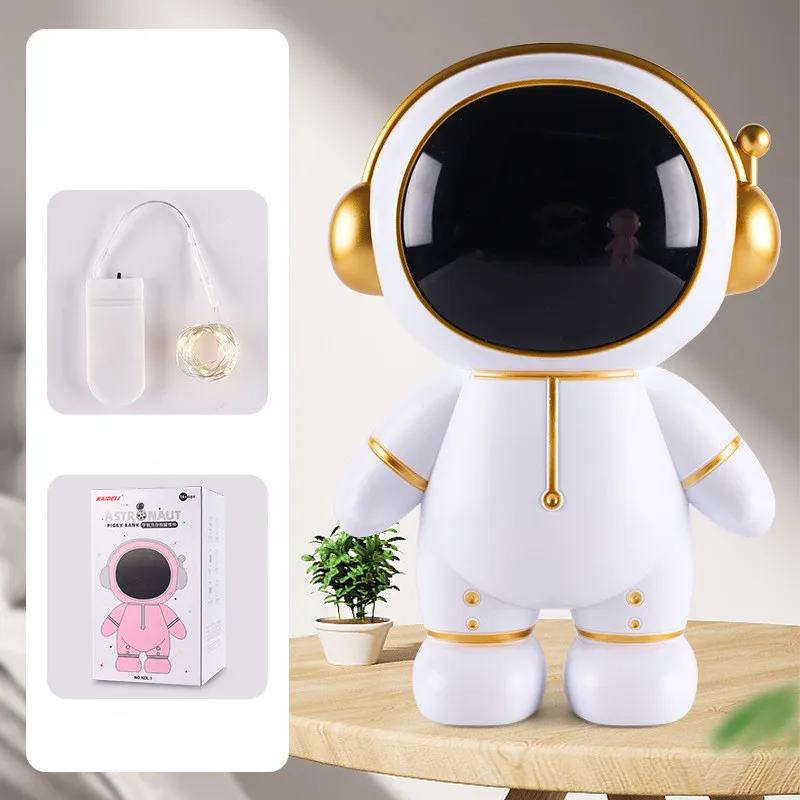 Creative Spaceman Piggy Bank Unbreakable Kids Children Money Coin Saving Jar Astronaut Storage Box Birthday Gifts Toys 6