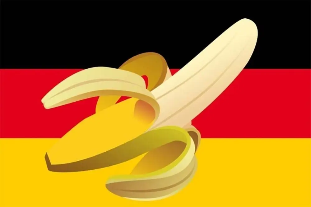 Banana Republic Banana Germany Flag Con 2 Occhielli