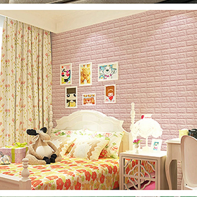 Wall Sticker Multiple Colors Room Decor Brick Pattern Waterproof Living Room Decoration Moisture-proof