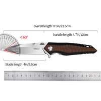 D2 Blade G10 Handle Survival Pocket Camping Knife Hunting Tactical EDC Outdoor Folding Knife for Hiking Self Defense Men Gift 2