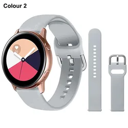 Versatile Silicone Smartwatch Band - 20mm/22mm Strap, Multiple Color Options - Gear S3 (Color 2)