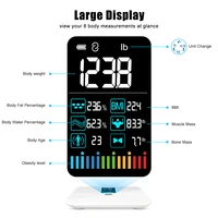 INSMART 8 Electrode Body Weight Scale Balance Smart Scales with Screen Digital Scale BMI Bluetooth Body Fat Bathroom Scales 2