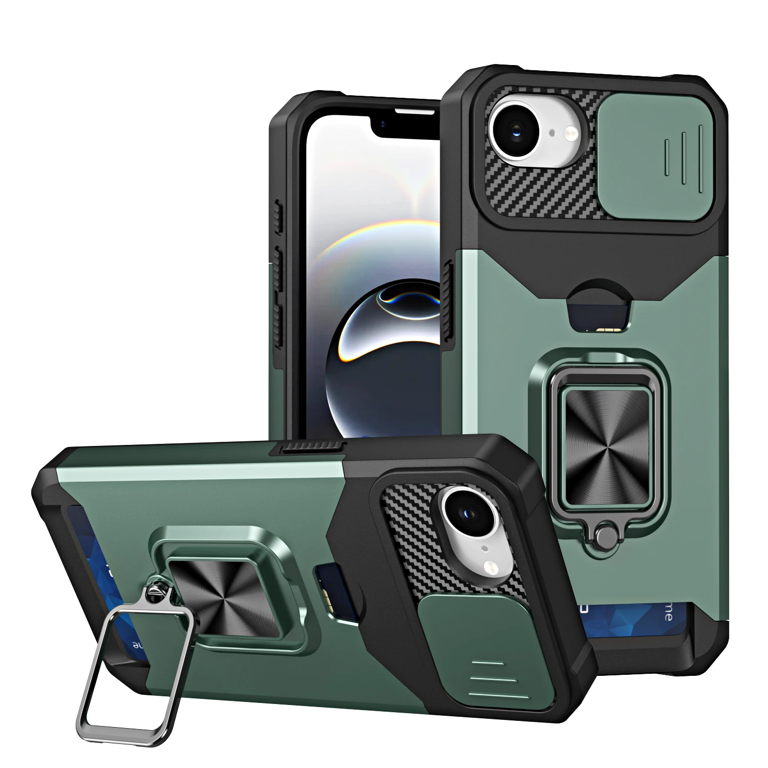 Heavy Duty Camera and Card Clip Case with Sliding Cover