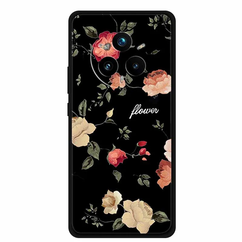 Sleek Black Silicone 3D Relief Phone Case - Cute and Soft Cover
