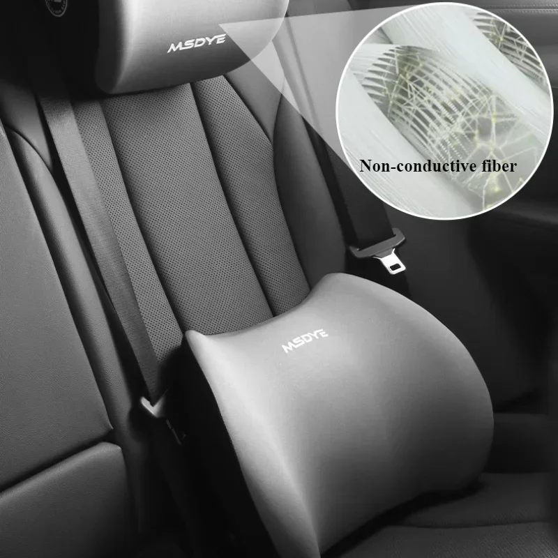 Car Headrest Neck Pillow Lumbar Support Waist Cushion Driver Seat Backrest
