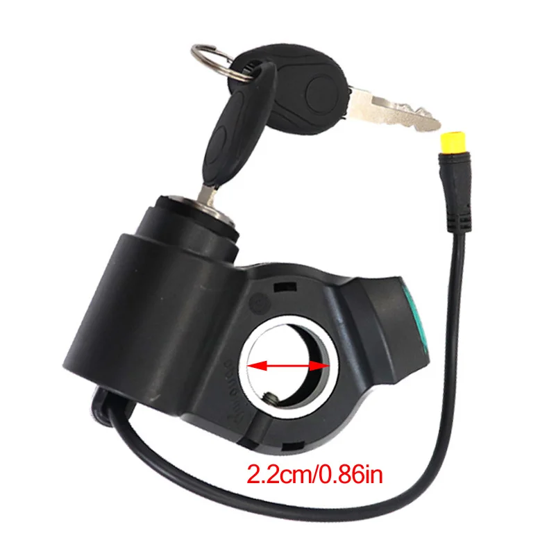 Electric Bicycle/Scooter LCD Display with Key Lock and Thumb Throttle