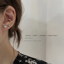 

Hello Kitty Ladies Earrings Jewelry Japanese JK Girls Titanium Steel Earrings Earrings Do Not Fade Cute Cartoon Small Earrings