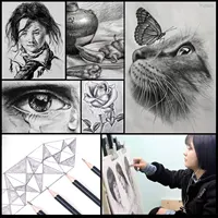 25 Pcs Drawing Sketching Coloring Set Drawing Pencils & Sketching Kit Art Tool Kit Professional Art Supplies Set 6