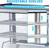 Refrigerated Display Cabinet, 6.5 Cu.Ft./183L Commercial Cake Display Refrigerator, 2-Story Countertop Pastry Display Cabinet 3