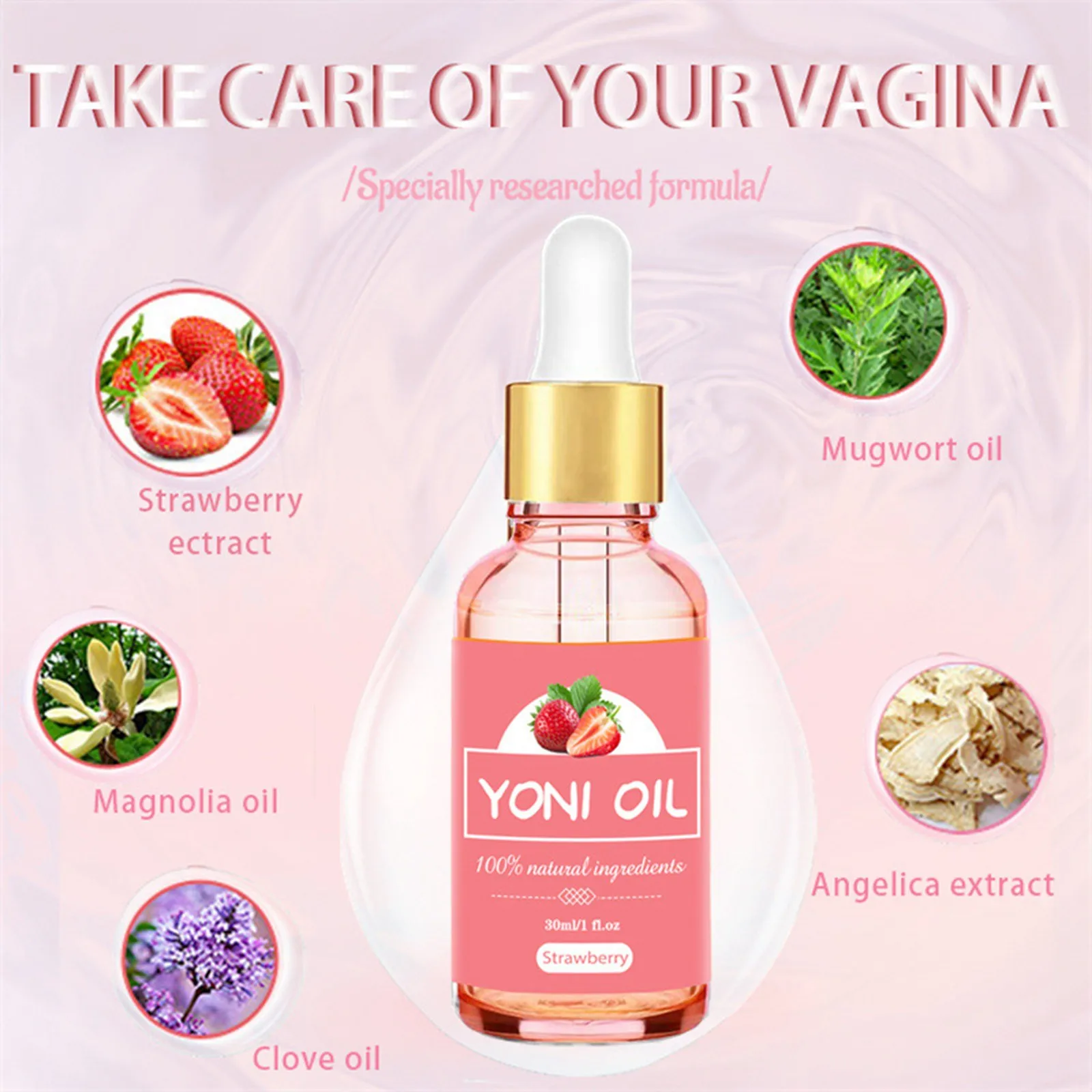 Deodorize Vaginal Care Pheromone Female private parts nursing deodorize vaginal tightening pinkness essential oils vaginal care essential oils