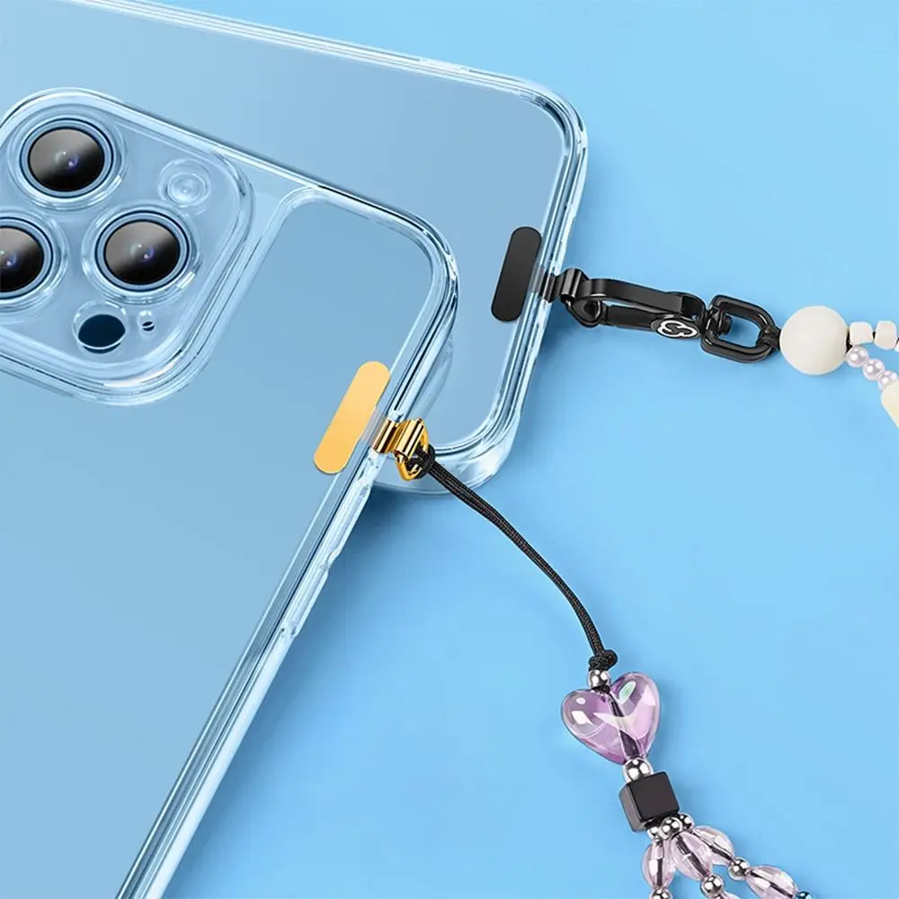 Sleek Anti-Lost Phone Lanyard with Durable Strap and Metal Tab