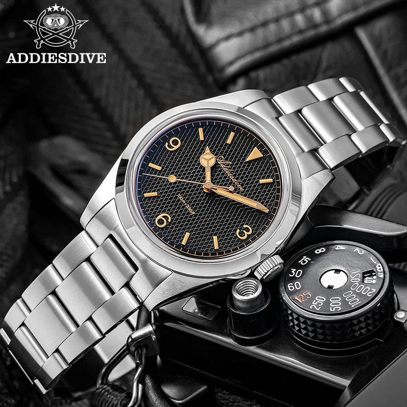 ADDIESDIVE 36mm NEW Watch For Men Stainless Steel VH31