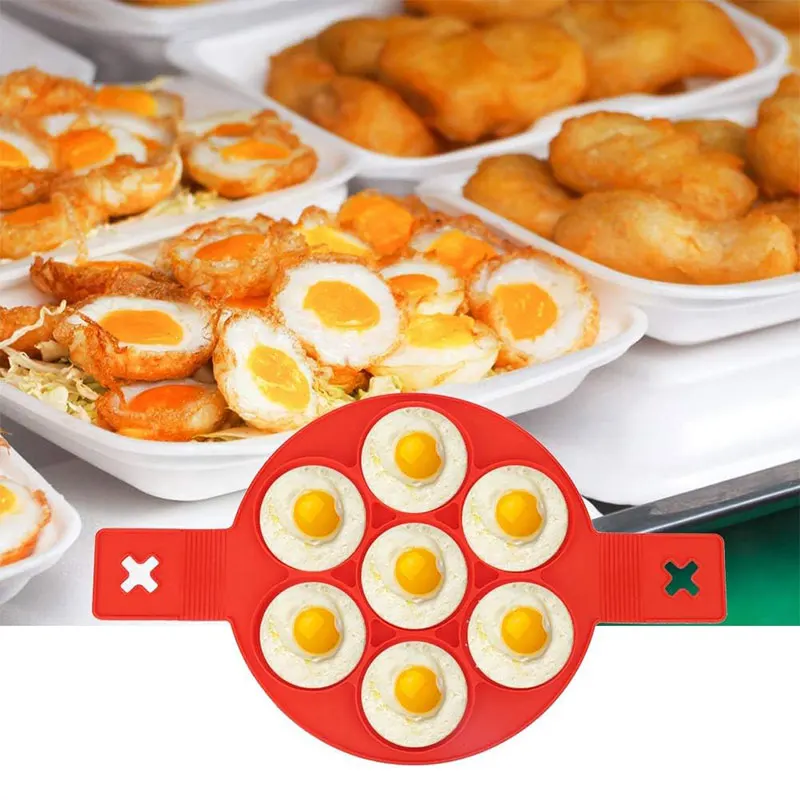 Nonstick Pancake Molds Ring Silicone Fried Egg Mould Reusable Pancake Maker Egg Ring Baking Omelet Mold Kitchen Cooking Tools egg mold pancake maker omelette maker egg ring