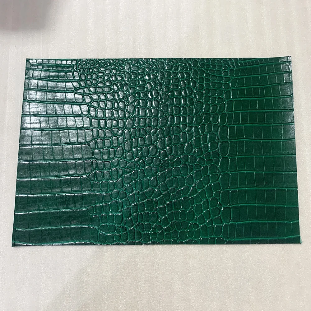 화려한 악어 무늬 최상층 소가죽 원단, 수제 DIY 재단, 수제 레저 제작 액세서리, 20 * 30cm