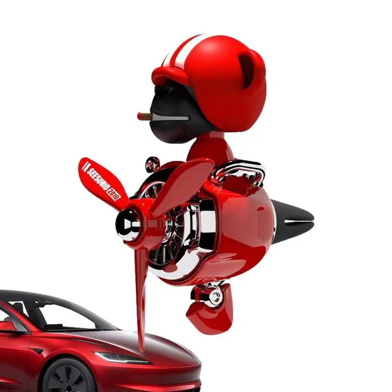 

Cute Car Air Freshener Vent Clip Cartoon Car Fragrance Vent Clip With Shaking Head Pilot Car Air Freshener Decoration For Truck